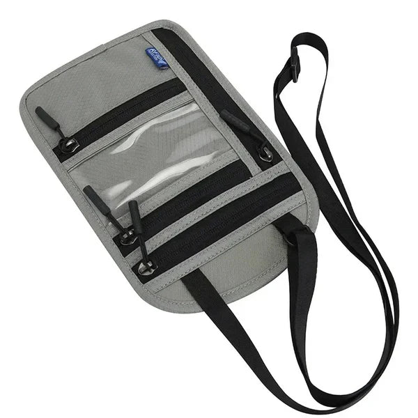 Unisex RFID Blocking Travel Neck Pouch