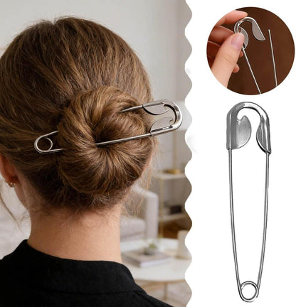 Safety Pin Hair Claw Clip