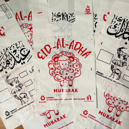 Bakra Eid Meat Bags, Disposable Shoppers, Meat Plastic Bags