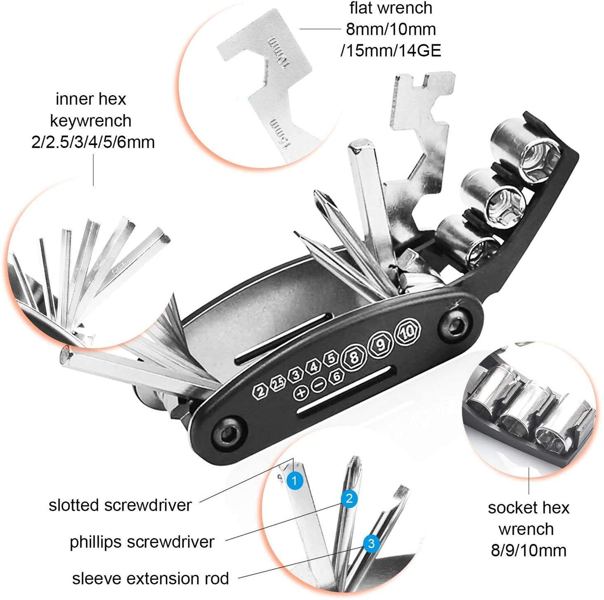 16 in 1 Mini Multifunctional Tool Kit