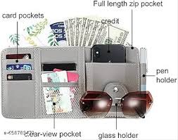 Premium Car Sun Visor Organizer Holder
