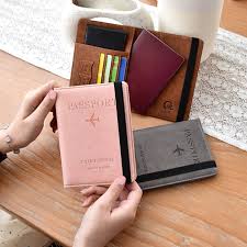 Leather Passport & Card Holder Travel Wallet