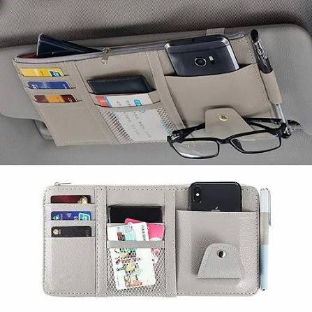 Premium Car Sun Visor Organizer Holder