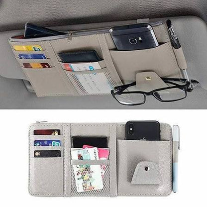 Premium Car Sun Visor Organizer Holder