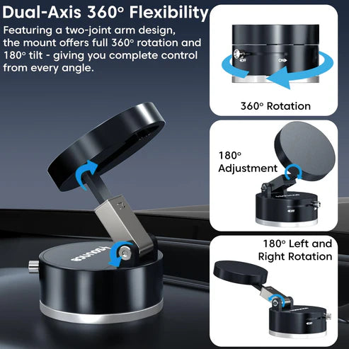 Suction Cup Magnetic Phone Stand for Desk and Car