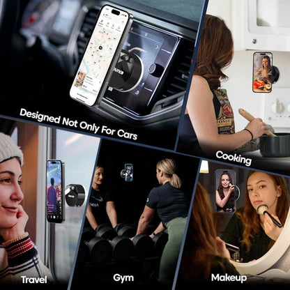 Suction Cup Magnetic Phone Stand for Desk and Car