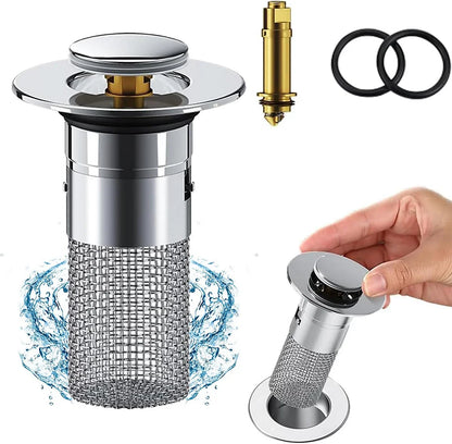 Premium Sink Water Drain Filter with Push Button